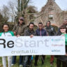 ReStart team pictured at the Knockalisheen Direct Provision Centre gardening plot